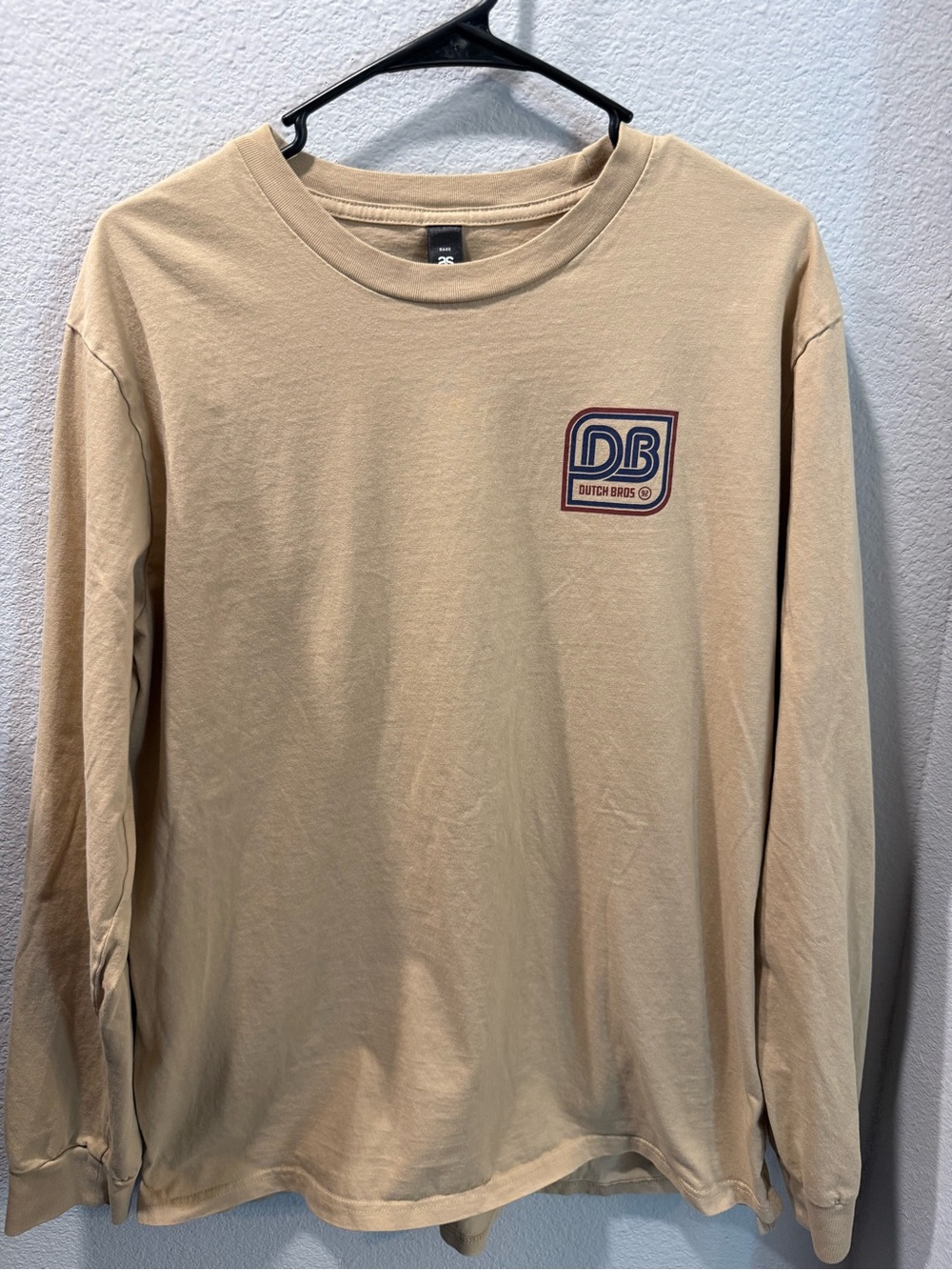 Dutch Bros Tan Long Sleeve Logo Tee
